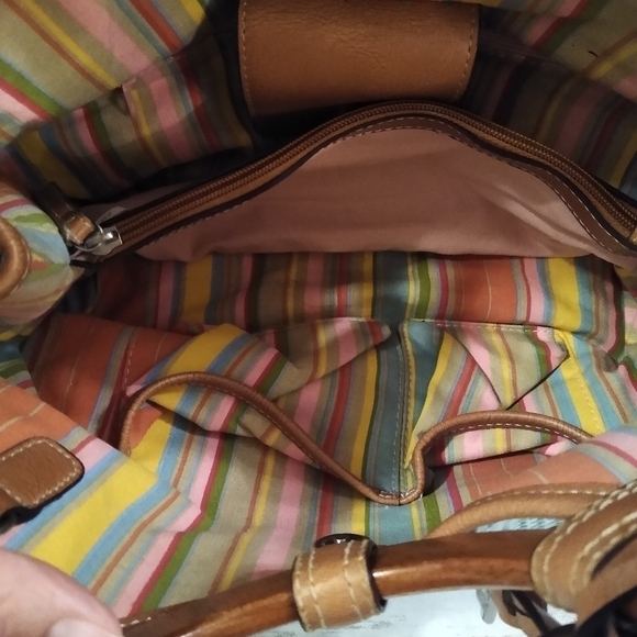 Fossil Woven Rattan Soft Seafoam Green Satchel Bag - Picture 12 of 16